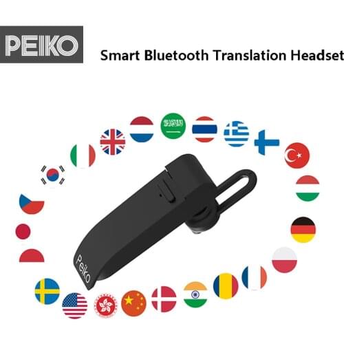 Peiko Smart Dual Mode Translate Earbuds Wireless Bluetooth Earphone 23 Languages Translation For travel and Business Headset