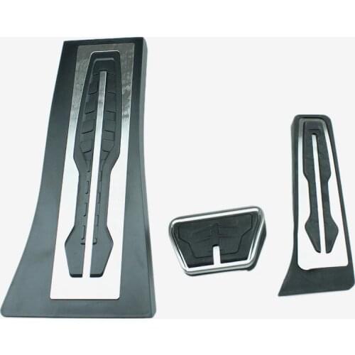 Non-Drilling For BMW X5 X6 F15 F16 E70 E71 E72 Gas Fuel Brake Footrest Pedal Plate Pad AT Pedals Pad Car Accessories LHD