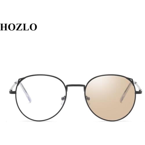 Women Cat Ears Anti Blue Light Photochromic Myopia Glasses Girls Students Finished Sun Automatic Discoloration Myopia Sunglasses