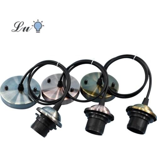 E27 Full Tooth Pendant Light DIY Lights Heads LED Retro Lamp Holder Hanging Lamps Restaurant Hangings Wire Lighting Accessories