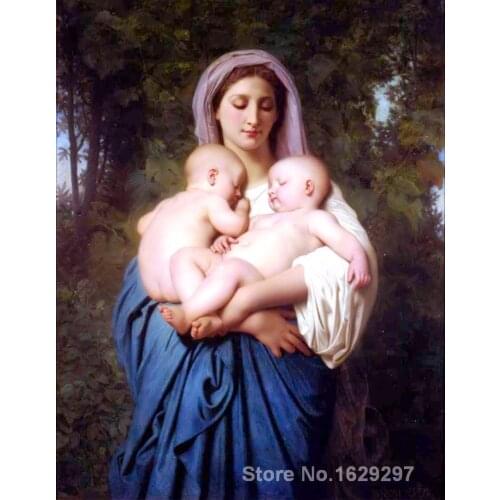 Portrait Woman painting William Adolphe Bouguereau Charity handmade canvas art High quality