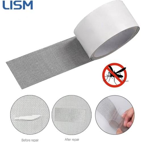 Window Door Screen Repair Tape Waterproof Patch Self-adhesive Super Fix Anti-Insect Door Mosquito Net Mesh Holes Covering Tape