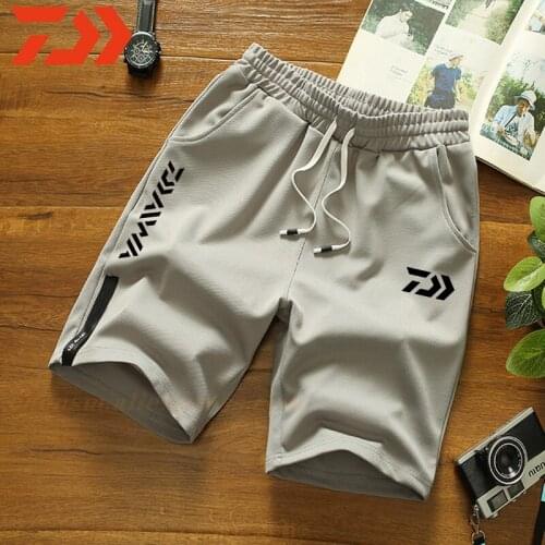 2021 Summer DAIWA Fishing Shorts Breathable Fishing Clothing Quick Dry Elastic Waist Casual Fishing Pants Summer Beach Pants