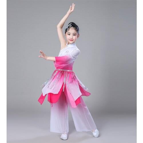 Drum Dancer Wear Classical Dance Performance Clothing Yangko Dancing Clothes Girl Fan Umbrella Stage National Dance Costume