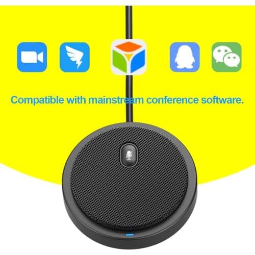 10pcs USB Omni-directional Condenser Microphone Mic for Meeting Business Conference Computer Video Games Live Broadcast Sound