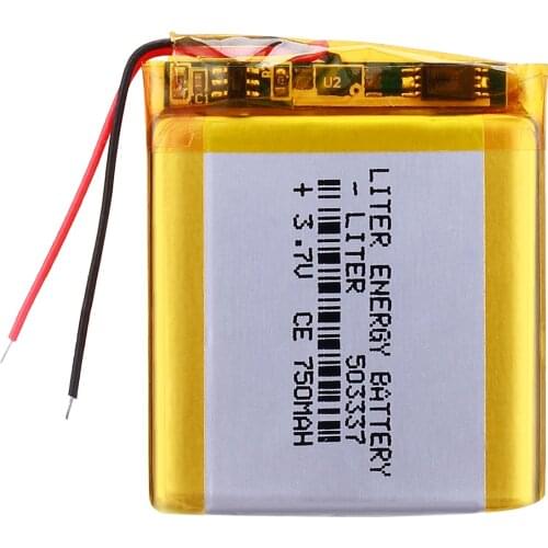 3.7V 750mAh 503337 Lithium Polymer LiPo Rechargeable ion cells For Mp3Mp4 Mp5 DIY PAD E-book bluetooth heads
