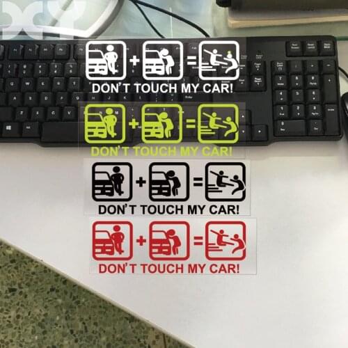 XY Dont Touch Decal Bumper Window Car Sticker Vinyl Decal Anti Theft Warning Stickers for Cars 18cmx6cm