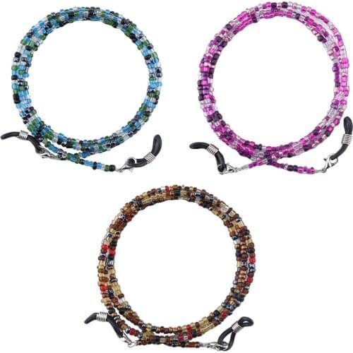 Seed Bead Sunglasses Holder Eye Glasses Lanyard Retainer For Reading Glasses
