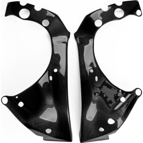 For YAMAHA R1 2015 Real Carbon Fiber Motorcycle Frame Cover Protection Covers 1 Pair 3K 2016 2017 2018