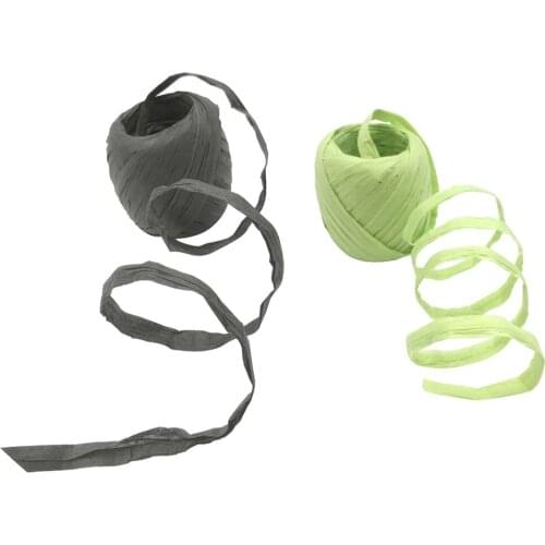 2x Raffia Paper Ribbon Rope Gift Packaging Birthday Wedding Party Supplies