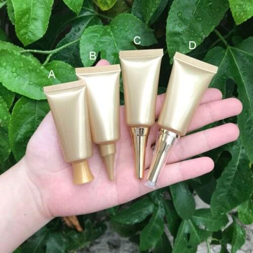 300pcs 15g15ml High Class Empty Gold Eye Cream Storage Tube, Cosmetic Soft Hose Containers,Squeeze Skin Care Cream Soft Tube