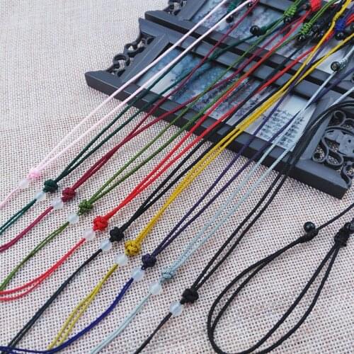 5pcs Hand Knited Necklace silk thread knot cord For Pendant- fine ananas knot