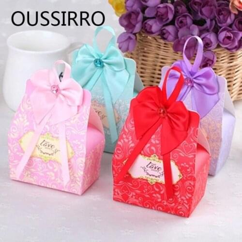 5Pcs Butterfly Candy Packaging Boxes DIY Gift Box Creative Biscuit Gifts Pouch Party Candy Chocolate Bag Wedding Decoration Bag