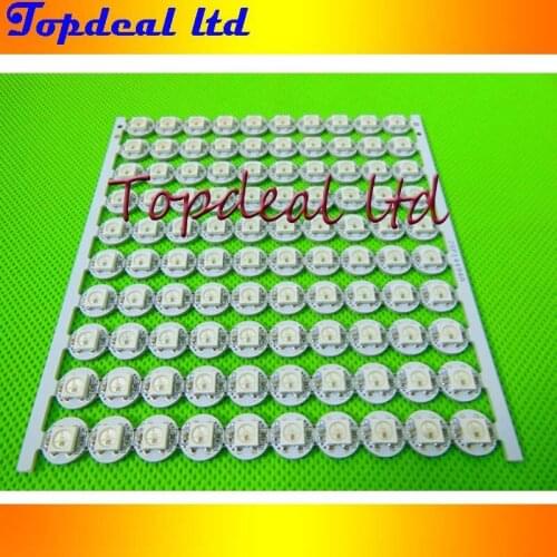 50pcs WS2812B LED With Heatsink (10mm*3mm) DC5V 5050 SMD RGB WS2812 IC Chips free shiping