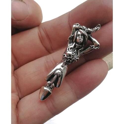 925 sterling Silver Penis Phallus Phalli collection product pendant charm tag decoration bracelet keychain pendant A5921