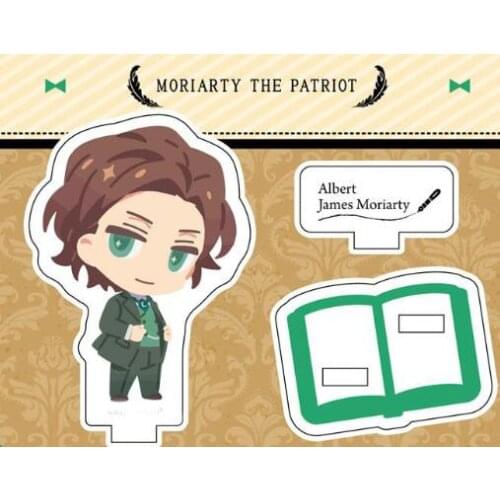 Anime MORIARTY THE PATRIOT William James Moriarty Sebastia Double plug Acrylic Stand Figure Model Plate Display Desk Decor Toys