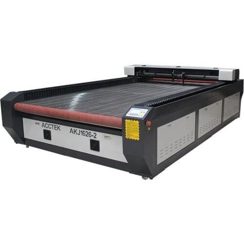 China AccTek Auto feeding Laser Cutting Machine AKJ1626 For Leather Cloth