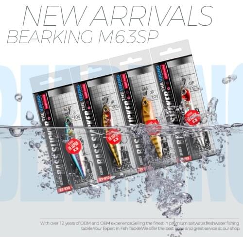 BEARKING for artificial Fishing lures minnow quality wobblers baits 6.3cm 5g suspending hot model crankbaits popper