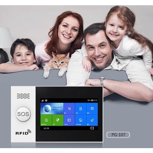 Wireless Home WIFI GSM GPRS Burglar Home Security With Motion Detector Sensor Burglar Alarm System APP Control