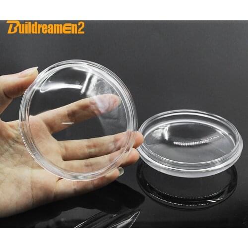 Buildreamen2 90mm Round Fog Light Cover Transparent Glass Lens For Citroen C1 C3 C4 C5 C6 DS4 DS5 DS3 C-Crosser Xsara Berlingo