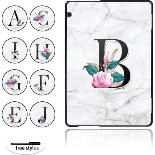 Lightweight Hard Shell Case Cover For Huawei MediaPad T3 8.0 /T3 10 9.6" / T5 10 with Various Alphabet Tablet Case+ Pen