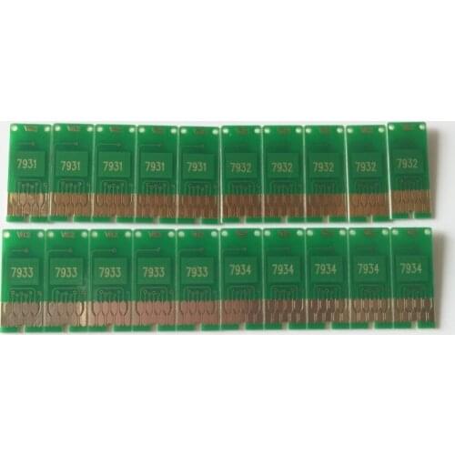 INK WAY T7931 T7932 T7933 T7934 PERMANENTchips for WF-5113 WF-5623 printer,5 sets 1 lot