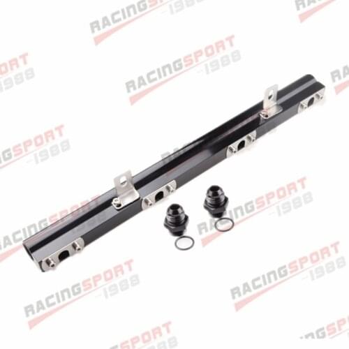For Volvo 240, 740, 940 High Flow CNC Billet Aluminum Alloy Fuel Rail Black