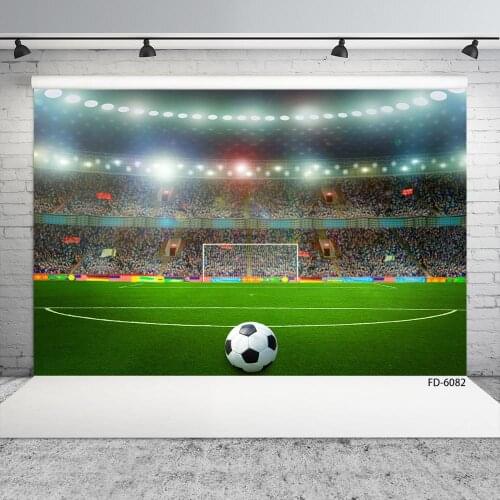 Football Field Audience Light Photography Backdrops Customized Background for Children Baby Portrait Photophone Photo Studio