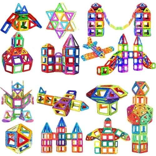 DIY Constructor Toys Big Size Magnetic Designer Magnet Building Blocks Accessories Educational Toys For Children Gifts