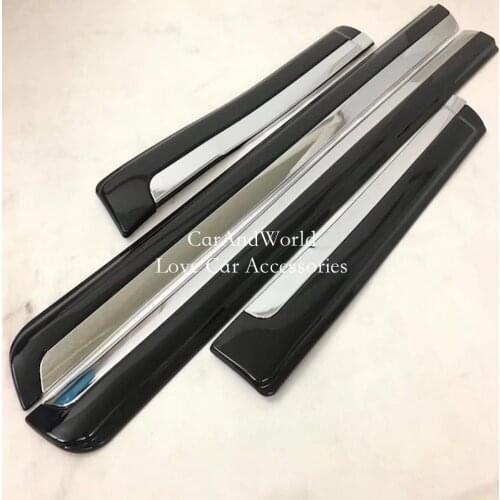 For Toyota Land Cruiser Prado FJ150 150 2010-2018 Side Door Body Molding Cover Strip Trim ABS Chrome Car-Styling Accessories