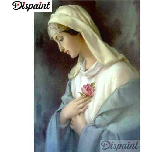 Dispaint Full Square/Round Drill 5D DIY Diamond Painting "Religious figure" 3D Embroidery Cross Stitch 5D Home Decor A10586