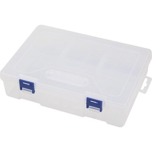 New 2 Layer Storage Case Plastic Blue Transparent Demountable Storage Box for Electronic Components Accessories Raspberry Pi 3