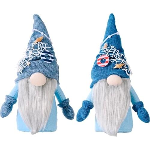 2021 New Summer Ocean Gnome Shell Tomte Nisse Scandinavian Swedish Elf Farmhouse Decor