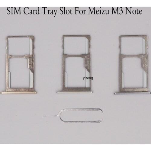 New For MEIZU M3 Note M681 SIM Card Tray Holder Replacement Parts SIM Card Slot Holder Sim Cards Adapters