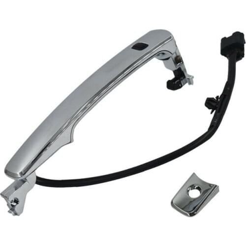 Car Front Left Drivers Outside Chrome Door Handle Smart Entry for Nissan Rogue 2010-2013 80640-cz31b 80645-ca000