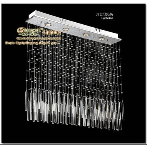 Modern Crystal Ceiling Lamp lustres de cristal light fixture MD518 with Bulbs L900mm W150mm H1200mm