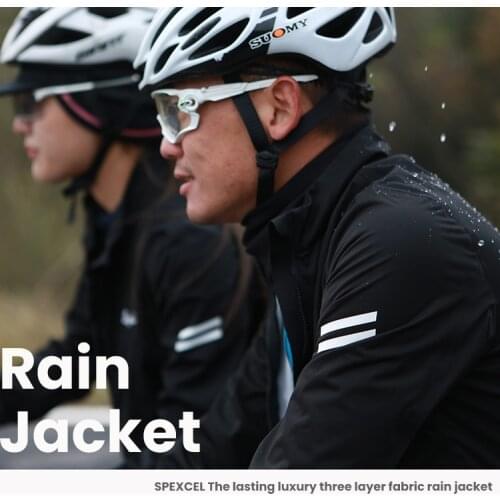 SPEXCEL 2020 new all season cycling rain Jacket windproof & waterproof Technology high Breathable 3-layer fabric cycling jacket
