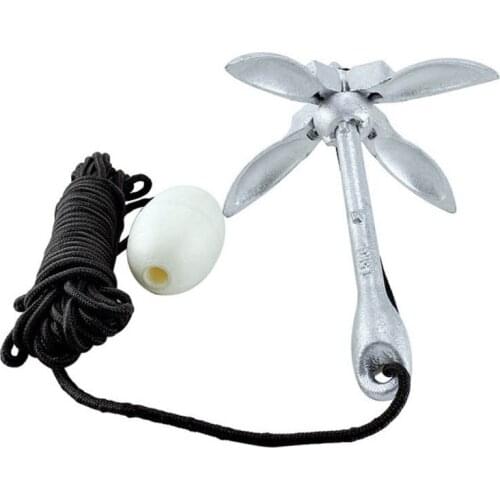 Kayak Anchor Marine Anchor Kit Folding Anchor for Canoe Jon Boat Jet Ski Paddle Board Folding Kayak Anchor