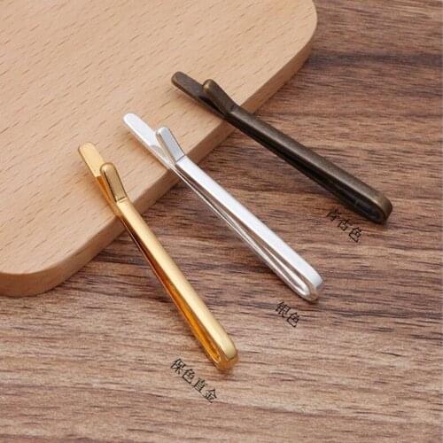 50pcs purple copper 52x3mm tie clip tie clips jewelry findings accessories jewelry making supplies TCAF10