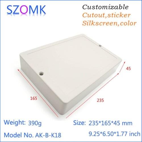 1 pc, new arrival wall mounting plastic waterproof enclosure plastic box 235*165*45mm plastic project box electronic case