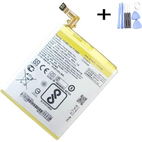 1x 3000mAh Battery Replacement For ASUS C11P1605 Smart Phone Batteries + Repair Tools kit