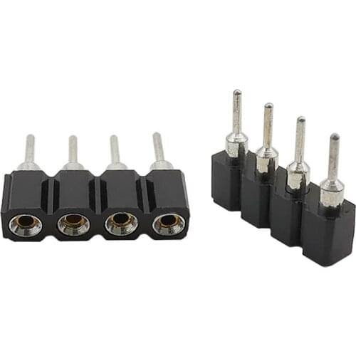 10Pcs Female 4 Pin RGB Connector Adapter 4Pin Needle LED Strip Connector for RGB 5050 3528 LED Strip Light Lamp LED Accessories