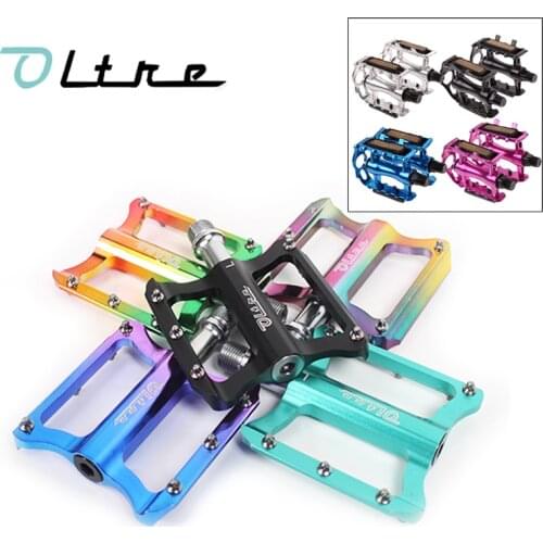 2PcsWide Platform Bicycle Pedal Road MTB Bike Pedal Colorful Ultralight Pedals Anti-slip Pedals Bike Part mtb accessories