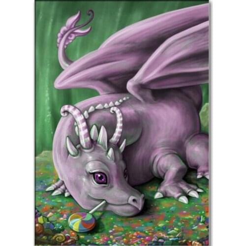 New Products 5D DIY Full Circle Diamond Painting Cartoon Animal 3D Embroidery Cross Stitch Rhinestone Mosaic Home Decoration Art