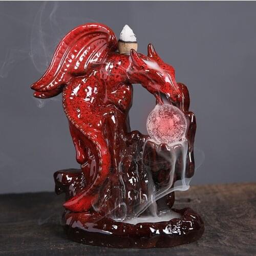 Backflow Incense Burner Box Fountain Aroma Lamp Home Studio Waterfall Incense Burner Smoke Fountain Incienso Quemador Censer