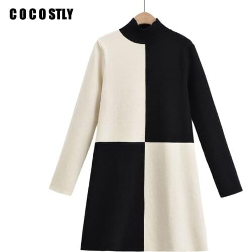 Модные трикотажные платья COCOSTLY China At AliExpress