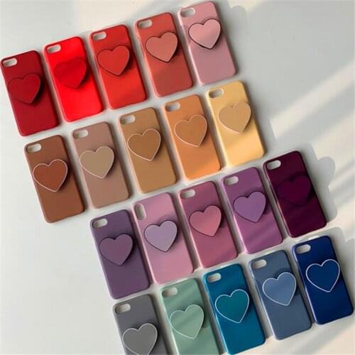 Mobile Phone Stand Bracket 3D Heart Love Airbag Phone Expanding Stand Finger Holder Phone Holder Stand For Iphone 11 12 XS XR