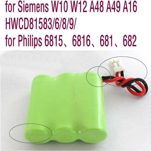 For Siemens W10 W12 A48 A49 A16 HWCD81583/6/8/9/ for Philips 6815、6816、681、682 Cordless telephone handset Battery