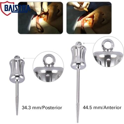 Dental Extractor Apical Root Fragments Manual Extractors Drill Short 34.3mm Long 44.5mm Autoclavable