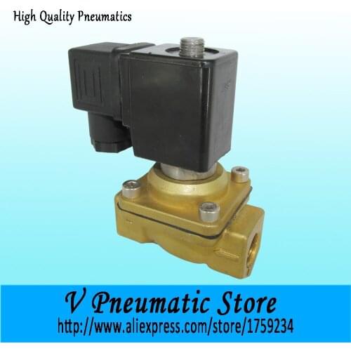 1 inch direct acting normally closed brass material solenoid control electromagnetic valve
